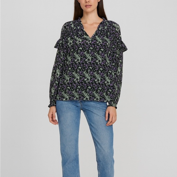 Skies Are Blue Tops - Brand new with tags! Floral V-Neck Blouse